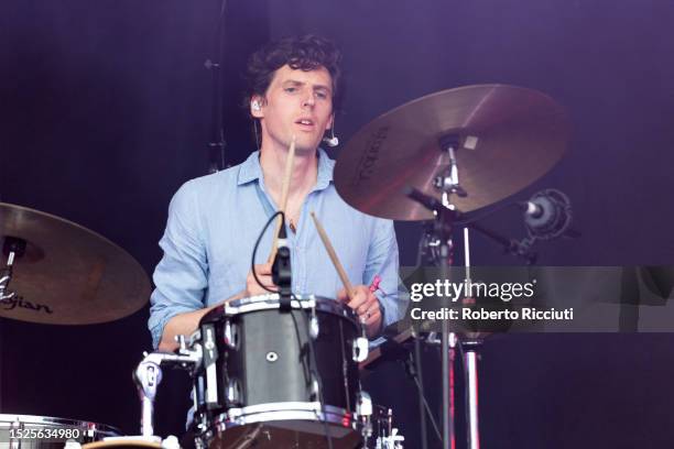 Conor Egan of The Coronas performs on stage on the second day of the TRNSMT Festival 2023 at Glasgow Green on July 08, 2023 in Glasgow, Scotland.