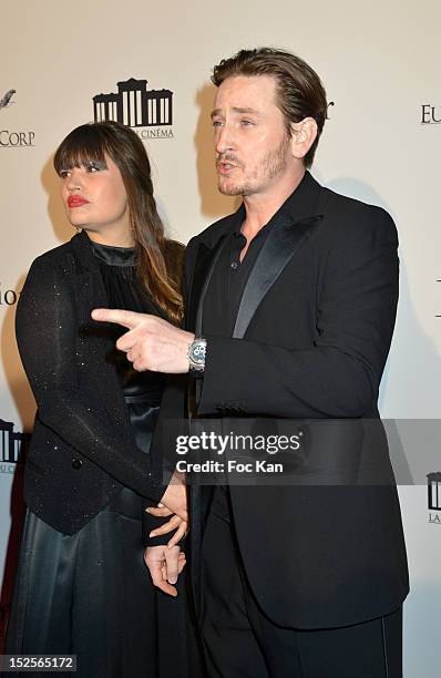 Nikita Lespinasse and Benoit Magimel attend 'La Cite Du Cinema' Launch - Red Carpet at Saint Denis on September 21, 2012 in Paris, France.