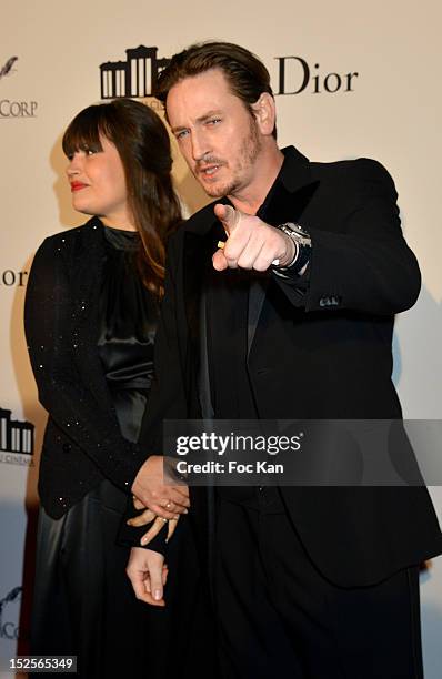 Nikita Lespinasse and Benoit Magimel attend 'La Cite Du Cinema' Launch - Red Carpet at Saint Denis on September 21, 2012 in Paris, France.