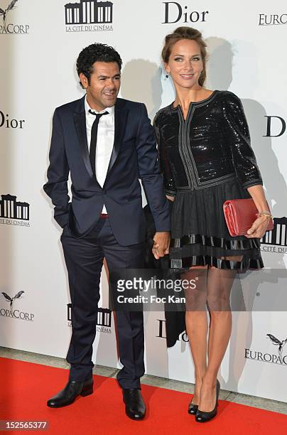 Jamel Debbouze and Melissa Theuriau attend 'La Cite Du Cinema' Launch - Red Carpet at Saint Denis on September 21, 2012 Paris, France.