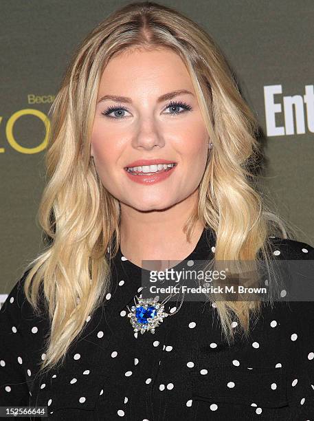 Actress Elisha Cuthbert attends the 2012 Entertainment Weekly Pre-Emmy Party at the Fig & Olive on September 21, 2012 in West Hollywood, California.