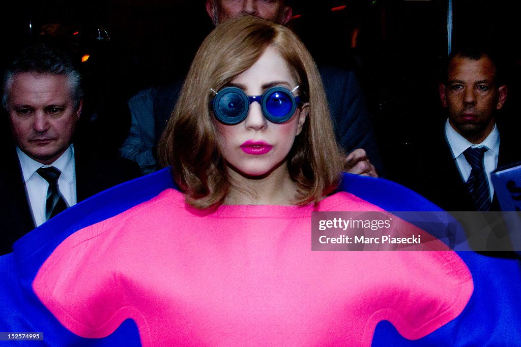 Lady Gaga Sighting In Paris - September 22, 2012