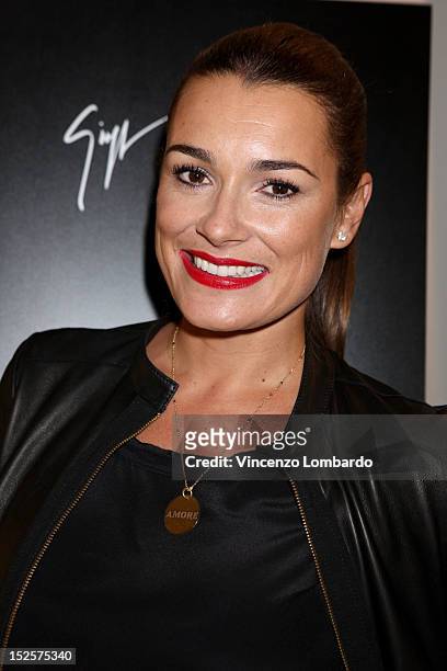 Alena Seredova attends Vicini - Presentation as part of Milan Fashion Week Womenswear Spring/Summer 2013 on September 22, 2012 in Milan, Italy.