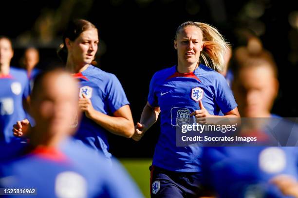 Stefanie van der Gragt of Holland Women during the Training WomenTraining Holland Women at the Sydney FC on July 11, 2023 in Sydney Australia