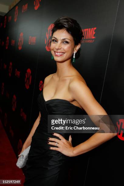 Morena Baccarin at Showtime 2012 "EMMYEVE" Soiree held at Sunset Tower on September 22, 2012 in West Hollywood, California.