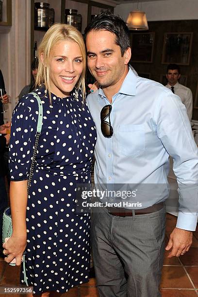 Actress Busy Philipps and Dar Rollins attend the ICM Partners Pre-Emmy Brunch at Fig & Olive Melrose Place on September 22, 2012 in West Hollywood,...