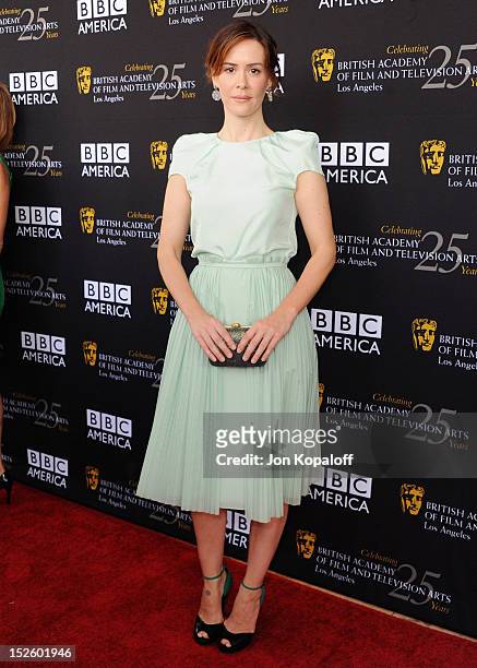 Actress Sarah Paulson arrives at the BAFTA Los Angeles TV Tea 2012 Presented By BBC America at The London Hotel on September 22, 2012 in West...