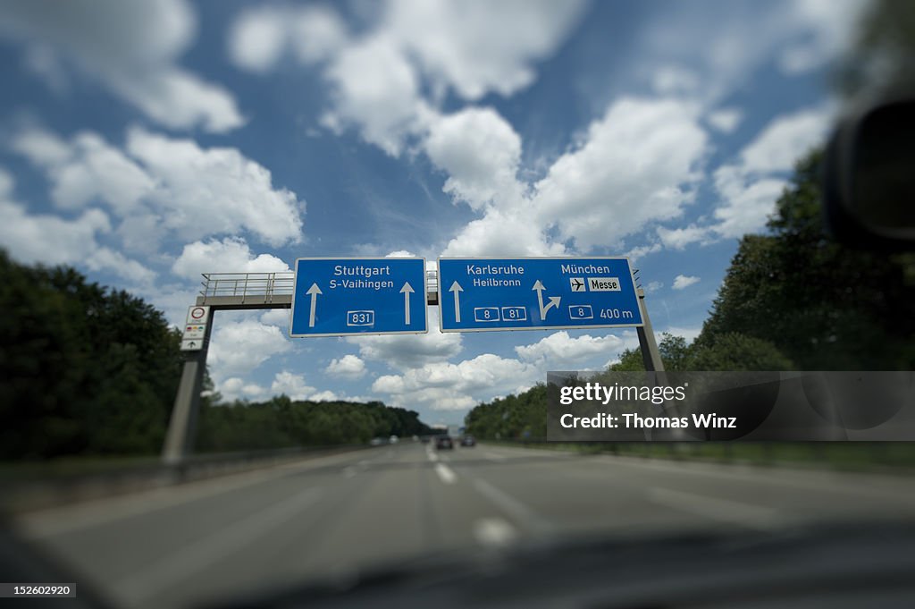 Driving on German Autobahn