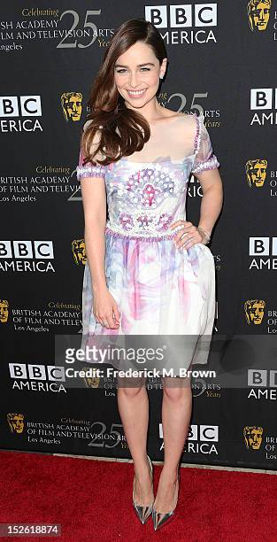 Actress Emillia Clarke attends BAFTA LA TV Tea 2012 Presented By BBC America at The London Hotel Hollywood on September 22, 2012 in West Hollywood,...