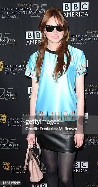 Actress Karen Gillan attends BAFTA LA TV Tea 2012 Presented By BBC America at The London Hotel Hollywood on September 22, 2012 in West Hollywood,...