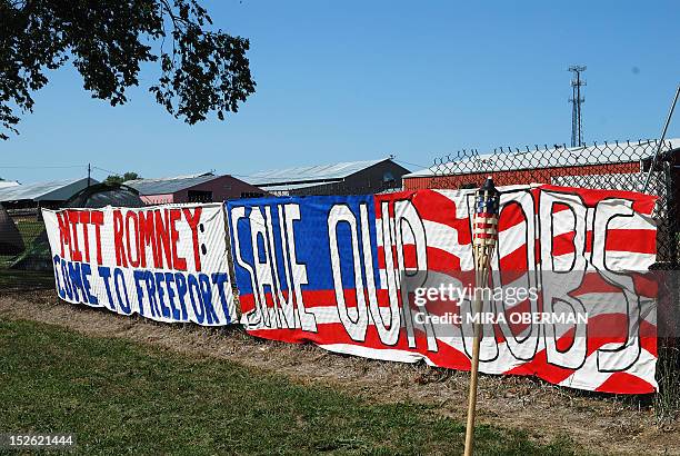 By Mira Oberman, US-vote-Republicans-Romney-cuts-economy-Bain A banner declaring "Welcome to Bainport -- A Taste of the Romney economy" adorns a...