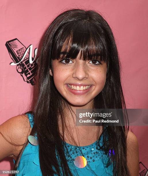 Actress Jaidan Jiron arrives at Save the Smiles Concert & Red Carpet Event at Pierre Garden Restaurant on September 22, 2012 in Glendale, California.