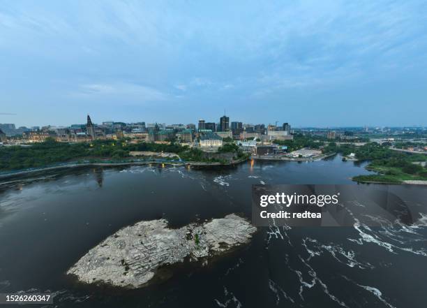 an aerial view of ottawa, canada - gatineau stock pictures, royalty-free photos & images