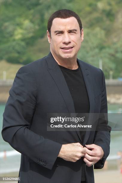 Actor John Travolta attends the "Savages" photocall at the Kursaal Palace during the 60th San Sebastian International Film Festival on September 23,...