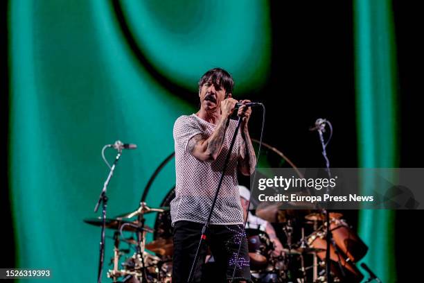 The band Red Hot Chili Peppers during a performance on the third day of the Mad Cool 2023 festival, which opens in Villaverde Alto, on July 8 in...