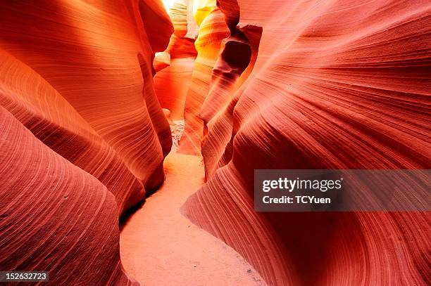 lower antelope canyon - antelope canyon stock-fotos und bilder