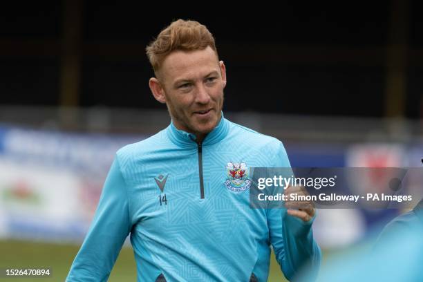 Penybont Josh Yorwerth during the pre-season friendly match at The Brewery Field, Bridgend. Picture date: Tuesday July 4, 2023.