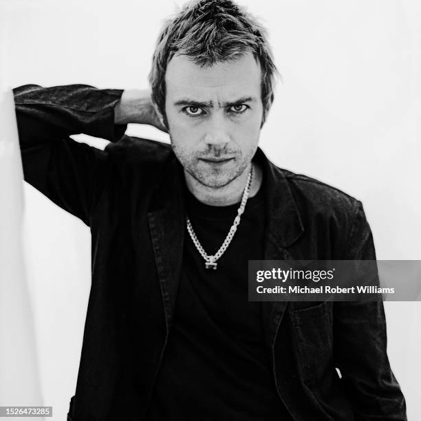 Damon Alburn of rock band Blur is photographed in 2003 in London, England.