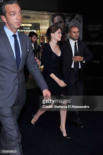 Laetitia Casta attends the Dolce & Gabbana Perfume Launch as part of Milan Fashion Week Womenswear S/S 2013 at La Rinascente on September 23, 2012 in...