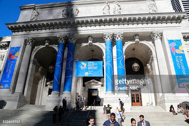 Education Nation: New York Summit, Day 1 -- Pictured: NBC News' Education Nation Summit at the New York Public Library in New York on Sunday,...