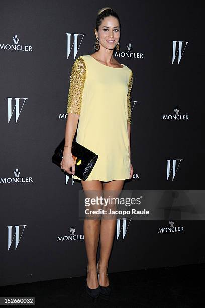 Elena Santarelli attends W Magazine Dance Party during Milan Fashion Week Womenswear S/S 2013 on September 23, 2012 in Milan, Italy.