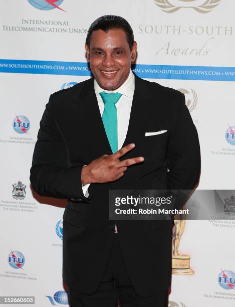 Sammy Sosa attends the 2012 South-South Awards at The Waldorf=Astoria on September 23, 2012 in New York City.