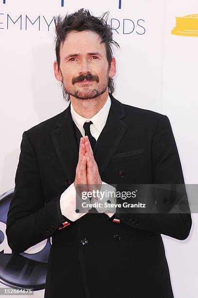 Actor Jeremy Davies arrives at the 64th Primetime Emmy Awards at Nokia Theatre L.A. Live on September 23, 2012 in Los Angeles, California.