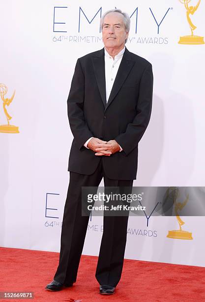 Actor Powers Boothe arrives at the 64th Primetime Emmy Awards at Nokia Theatre L.A. Live on September 23, 2012 in Los Angeles, California.