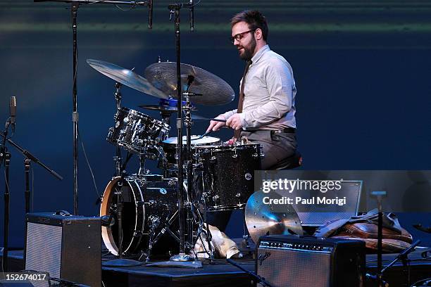 Finalist Colin Stranahan performs at the Thelonious Monk International Jazz Drums Competition and Gala Concert at The Kennedy Center on September 23,...