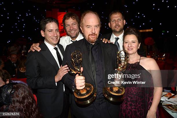 Eric Schier, Executive Vice President, FX Productions, Dave Becky, Executive Producer, "Louie", comedian Louis C.K., Nick Grad, Executive Vice...