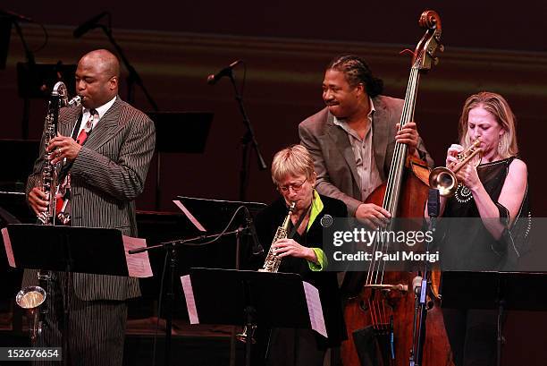 Atmosphere onstage at the Thelonious Monk International Jazz Drums Competition and Gala Concert at The Kennedy Center on September 23, 2012 in...
