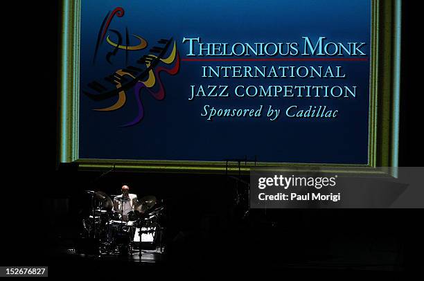 Thelonious S. Monk, Jr., Chairman, Institute Board of Trustees, performs at the Thelonious Monk International Jazz Drums Competition and Gala Concert...