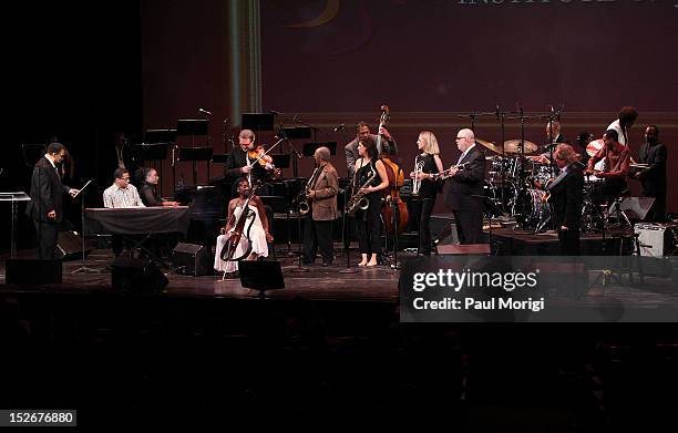 Atmosphere at the finale of the Thelonious Monk International Jazz Drums Competition and Gala Concert at The Kennedy Center on September 23, 2012 in...