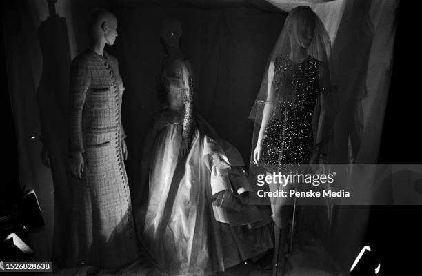 Costumes are displayed during an event at the Metropolitan Museum of Art in New York City on December 4, 1995.