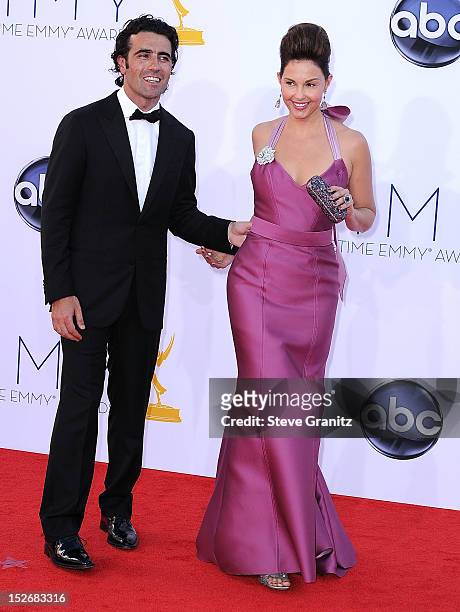 Ashley Judd and Dario Franchitti arrives at the 64th Primetime Emmy Awards at Nokia Theatre L.A. Live on September 23, 2012 in Los Angeles,...