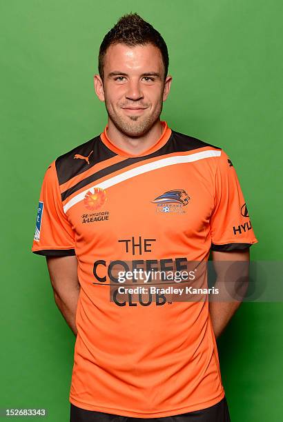 Matthew Jurman poses during the Brisbane Roar 2012/13 A-League headshots session at Suncorp Stadium on September 24, 2012 in Brisbane, Australia.