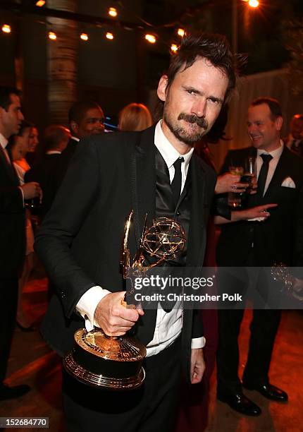 Actor Jeremy Davies attends the FOX Broadcasting Company, Twentieth Century FOX Television and FX 2012 Post Emmy party at Soleto on September 23,...