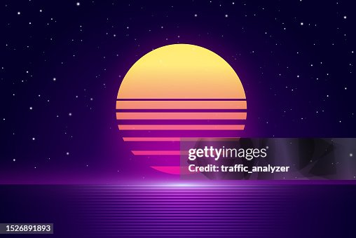 Synthwave retro background Synthwave retro background
