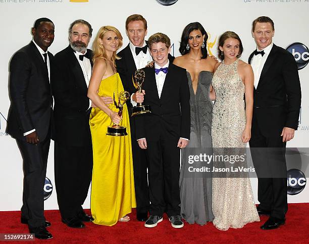 Actors David Harewood, Mandy Patinkin, Claire Danes, Damian Lewis, Jackson Pace, Morena Baccarin, Morgan Saylor and Diego Klattenhoff, winners...