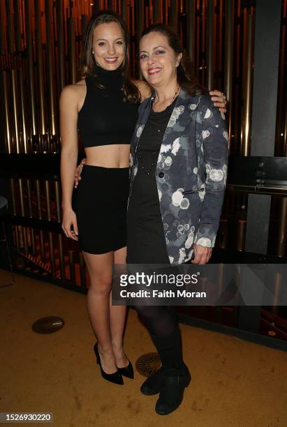 Leila George and Greta Scacchi at an event on August 31, 2014 in Perth, Australia.