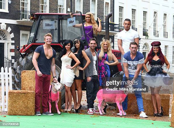 The Valleys cast of Leeroy Reed, Liam Powell, Darren Chidgey, Aron Williams, Nicole Morris, Carley Belmonte, Natalee Harris, Lateysha Grace and Jenna...