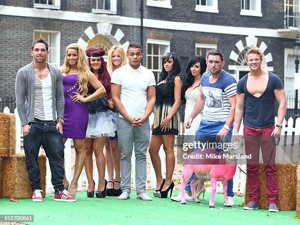 The Valleys cast of Leeroy Reed, Liam Powell, Darren Chidgey, Aron Williams, Nicole Morris, Carley Belmonte, Natalee Harris, Lateysha Grace and Jenna...