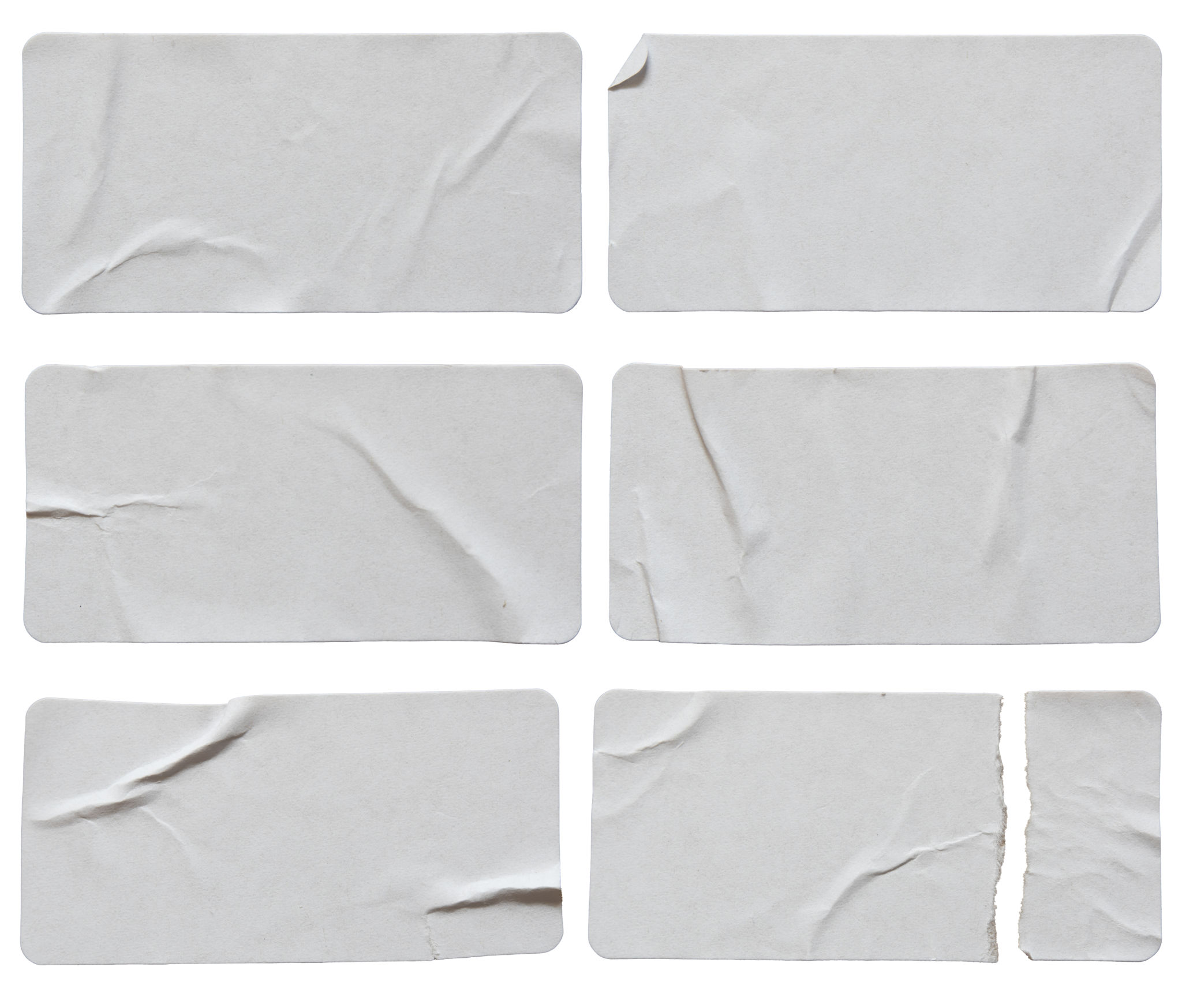 Paper rectangular stickers Paper rectangular stickers