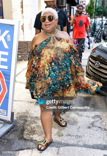 Comedian Luenell is seen arriving to her comedy show on July 08, 2023 in Philadelphia, Pennsylvania.