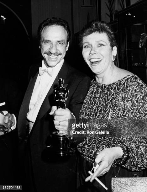 Actor F. Murray Abraham and wife Kate Hannan attending 57th Annual Academy Awards on March 25, 1985 at the Dorothy Chandler Pavilion in Los Angeles,...