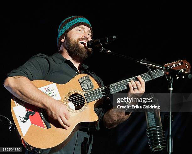 Zac Brown performs during DeLuna Fest on September 23, 2012 in Pensacola Beach, Florida.