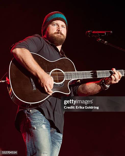 Zac Brown performs during DeLuna Fest on September 23, 2012 in Pensacola Beach, Florida.