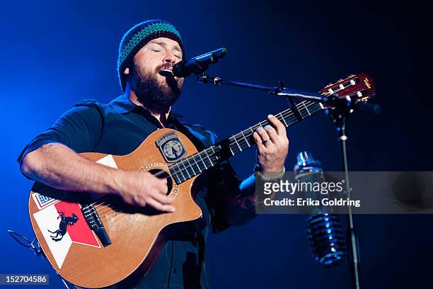 Zac Brown performs during DeLuna Fest on September 23, 2012 in Pensacola Beach, Florida.