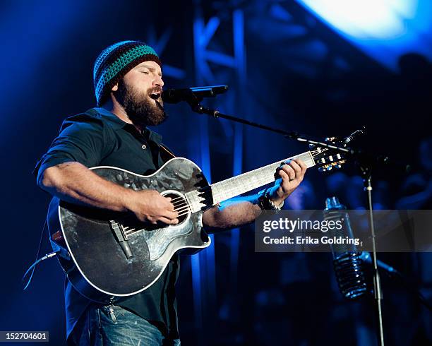 Zac Brown performs during DeLuna Fest on September 23, 2012 in Pensacola Beach, Florida.