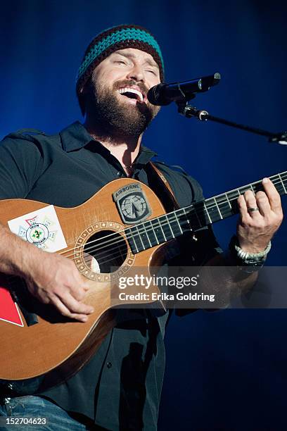 Zac Brown performs during DeLuna Fest on September 23, 2012 in Pensacola Beach, Florida.